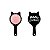 ESCOVA DE CABELO MINISO MEOW TAMANHO 18 CM. - Imagem 1
