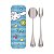 KIT DE TALHERES INOX COM ESTOJO SANRIO CINNAMOROLL 17 CM. - Imagem 1