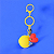 Chaveiro BT21 Tata Com Luz Led Original Licenciado Miniso - Imagem 2