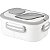BENTO BOX COM TALHER LUNCH BOX BRANCO 1200 ML.TAMANHO 19 X 13 X 10 CM. - Imagem 1