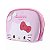 NECESSAIRE OVAL COM ARCO-ÍRIS SANRIO HELLO KITTY 50 ANOS MINISO 20X14X7CM. - Imagem 2