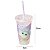 COPO PLÁSTICO COM CANUDO STAR WARS BABY YODA 500 ML. 23 X 9 CM. - Imagem 3