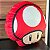 ALMOFADA COGUMELO VERMELHO COLEÇÃO SUPER MARIO 33 X 33 CM. - Imagem 4