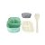 BENTO BOX COM TALHER LUNCH BOX VERDE MINISO 1200 ML.TAMANHO 19 X 13 X 10 CM. - Imagem 4