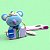 Chaveiro BT21 Koya Com Mala E Ticket Kpop Miniso - Imagem 4