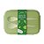 BENTO BOX RETANGULAR COM TALHERES DE 1200 ML. VERDE MINISO. - Imagem 1