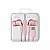FONE DE OUVIDO DIGITAL TYPE C COM ESTOJO ROSA 110 CM. MINISO - Imagem 1