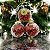 Bolas de Natal Transparentes com Glitter Vermelho Decorativas - Imagem 4