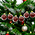 Bolas de Natal Transparentes com Glitter Vermelho Decorativas - Imagem 3