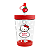 Copo Com Canudo Hello Kitty Apple Sanrio Miniso Original - Imagem 1