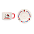 Kit Caneca de Cerâmica com Pires Hello Kitty Sanrio Miniso - Imagem 8