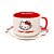 Kit Caneca de Cerâmica com Pires Hello Kitty Sanrio Miniso - Imagem 1