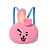MOCHILA INFANTIL PELUCIA MACIA BT21 COOKY ORIGINAL MINISO - Imagem 6