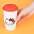 Copo de Cerâmica Tampa de Silicone Hello Kitty Sanrio Miniso - Imagem 2