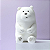 Pelúcia We Bare Bears Urso Polar Macio Original Miniso - Imagem 4