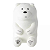 Pelúcia We Bare Bears Urso Polar Macio Original Miniso - Imagem 1