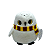 Pelúcia Fofa Hedwig Harry Potter Cachecol Grifinória Miniso - Imagem 3