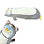 TRAVESSEIRO DE CORPO PELUCIA PINGUIN SUPER MACIO MINISO - Imagem 1
