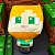 Pelúcia Infantil Minecraft Alex Pixel Original Miniso - Imagem 4
