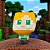 Pelúcia Infantil Minecraft Alex Pixel Original Miniso - Imagem 5