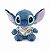 Stitch Pelúcia Fofa Disney Com Jaqueta Metálica Miniso - Imagem 1