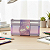 Estojo Duplo de Tela Translucido Miniso Papelaria Roxo Lilas - Imagem 6