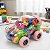 Miniso Blocos De Montar Carro Esportivo Infantil Rosa - Imagem 3