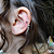 PIERCING PRATA 925 FAKE FOLHA PENDURADA - Imagem 1