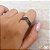 ANEL PRATA 925 "V" COM BOLINHAS BOHO - Imagem 2