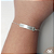 PULSEIRA PRATA 925 PLACA PÉ DE BEBÊ - Imagem 1