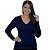 Blusa De Frio Modal Decote V Trança Trico Tricot - Imagem 7