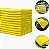 KIT DE MICROFIBRA 40X60 COM 10 UNIDADES AMARELA COM COSTURA - DETAILER - Imagem 5