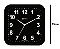 Relógio De Parede Quadrado 23 Cm Herweg - 6670 - Imagem 2