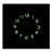 Relógio Parede Fluorescente Verde Quartz 660016 Herweg - Imagem 3