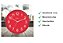 Relógio De Parede Herweg Vermelho | 26cm com Tic Tac | 660111 - Imagem 5