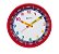 Relógio Parede Herweg Educativo e Infantil | Vermelho com 25 cm 6690 - Imagem 1