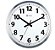 Relógio de Parede Herweg 6713 com Tic-Tac | Grande 40cm | Branco & Alumínio - Imagem 1