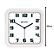 Relógio De Parede Eurora Cozinha Sala Quadrado Branco 6540 - Imagem 2