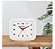 Relogio Despertador Quartz Analogico Quadrado Herweg 2612 - Imagem 4