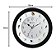 Relógio Parede 30cm Canto De Passaros Brasileiros 6370 Preto - Imagem 2