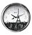 Relógio De Parede 40cm Silencioso Cromado Herweg 660057 - Imagem 1