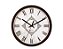 Relógio Parede Silencioso Preto Romano 30cm Herweg 6727-065 - Imagem 1