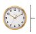 Relógio Parede Alumínio Dourado Silencioso 6736 Gourmet Sala - Imagem 1