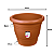 Vaso Redondo Jardim 35cm Plástico Atlas - Imagem 2