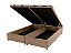 Base Box Applauso c/ Bau 1,58 cm x 1,98m x 43cm Suede BG Queen - Imagem 1