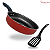 Frigideira Alta 22 cm Antiaderente Teflon Cor Vermelho - Imagem 1