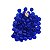 SKRw ENFEITE DE VIDRO BRILHANTE AZUL 200G - Imagem 1