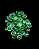 ENFEITE DE VIDRO FOSCO VERDE 200G SKRw - Imagem 5
