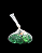 ENFEITE DE VIDRO FOSCO VERDE 200G SKRw - Imagem 2