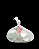 ENFEITE DE VIDRO FOSCO BRANCO 200G SKRw - Imagem 3